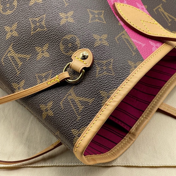 Louis Vuitton Hawaii Resorts V Neverfull Mm Shoulder Tote Bag Limited Edition LV - Picture 7 of 16